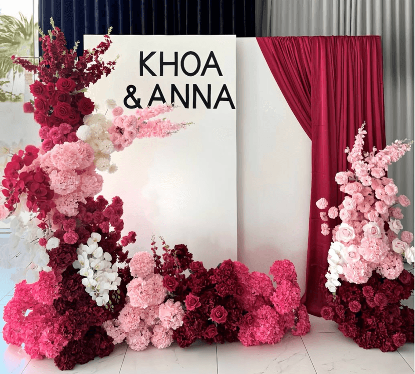 Wedding entrance setup