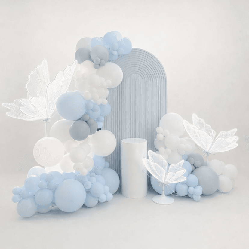 Blue butterfly theme for birthday