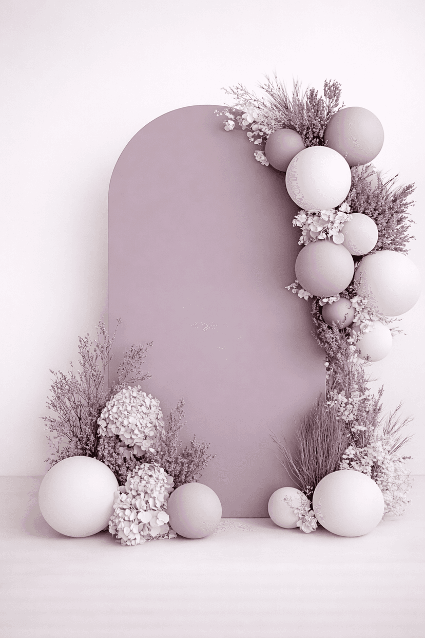 Simple purple decoration lavender theme